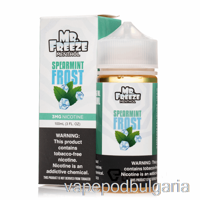 Vape Течности Spearmint Frost - Mr Freeze - 100ml 0mg